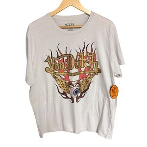 Von Dutch Graphic T-Shirt Medium
M ‎ Y2K Flames Flying Eyeball Logo